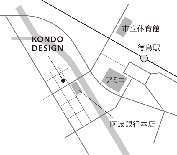 近藤デザイン事務所アクセスマップ